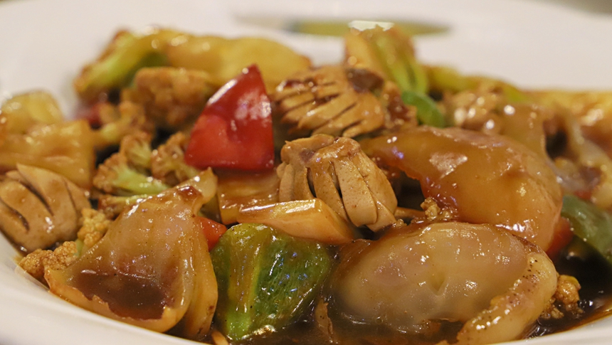 Fried Kidney and Jellyfish: Crisp and Tasty